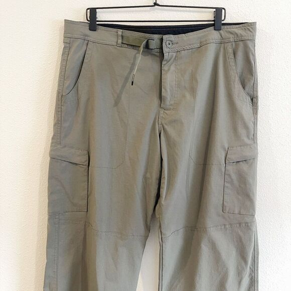 Prana Breathe Pant Men XXL Green Cargo Hunting Travel Outdoor Hiking Utility - Picture 1 of 14